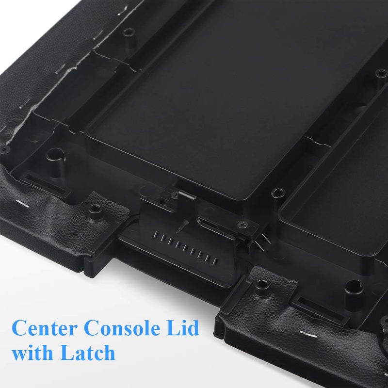 VANJING Compatible with Chevy GMC Silverado Suburban Tahoe Sierra 2007-2013 Center Console Lid Armrest Kit Cover with Latch Pickup Repair Replaces 20864154 - Image 3